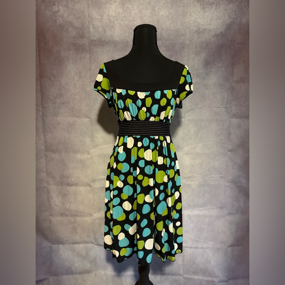 Speechless Retro Polka Dot Fit-and-Flare Dress